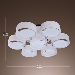Lampadario moderno contemporaneo in metallo cromato a filo