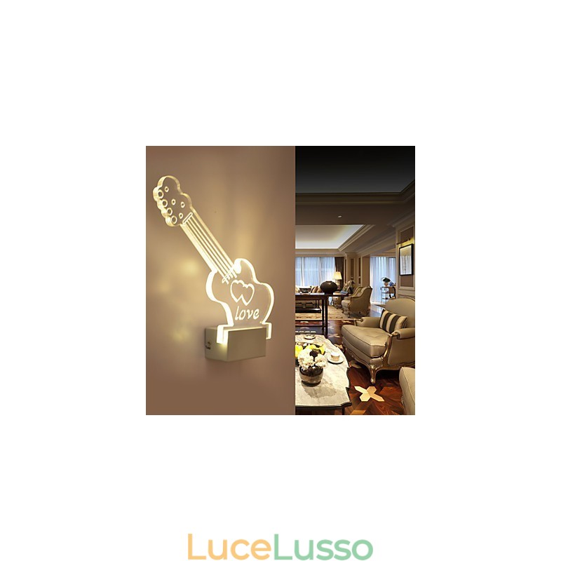 Lampada da parete in acrilico Lampada in PVC Luce moderna contemporanea Metallo