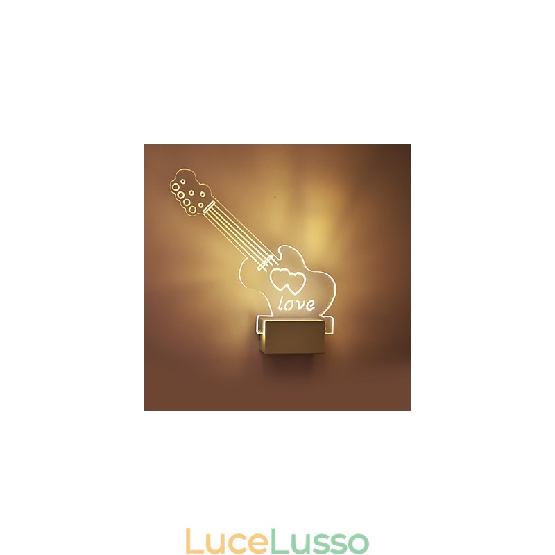 Lampada da parete in acrilico Lampada in PVC Luce moderna contemporanea Metallo