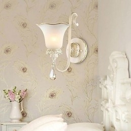 Lampada da parete per camera da letto in ferro battuto, tipo Europa, che restaura i modi antichi