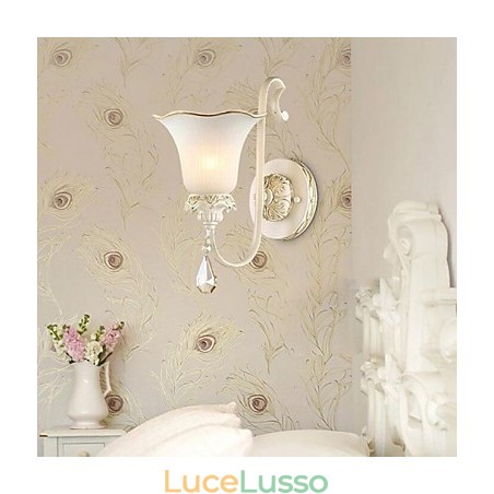 Lampada da parete per camera da letto in ferro battuto, tipo Europa, che restaura i modi antichi Lampada da parete per camera da letto in ferro battuto, tipo Europa, che restaura i modi antichi