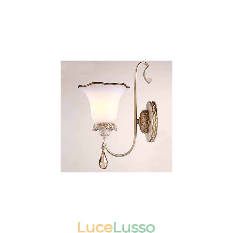 Lampada da parete per camera da letto in ferro battuto, tipo Europa, che restaura i modi antichi