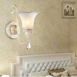 Lampada da parete per camera da letto in ferro battuto, tipo Europa, che restaura i modi antichi