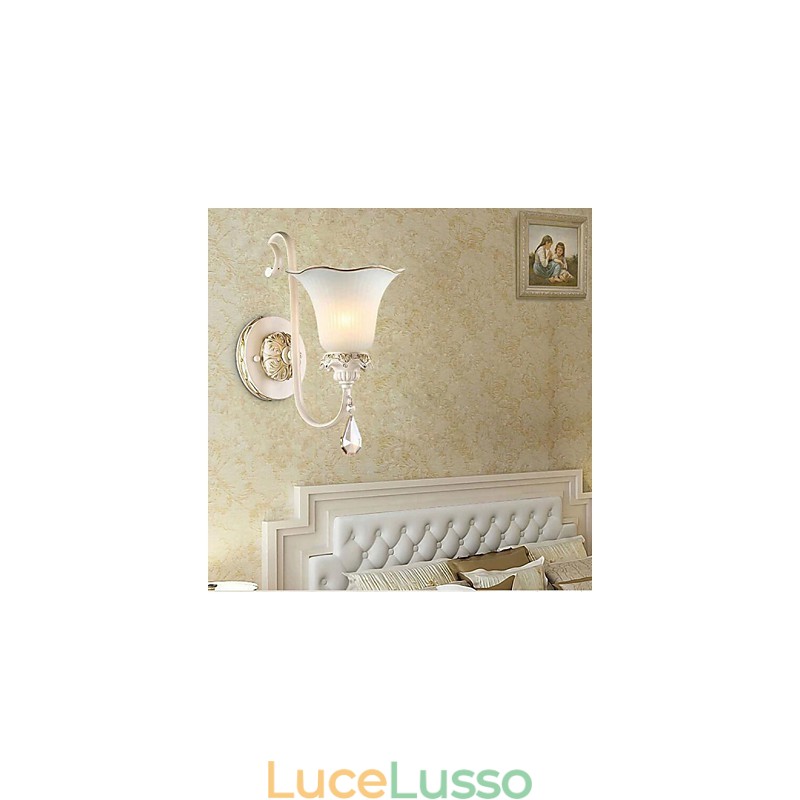 Lampada da parete per camera da letto in ferro battuto, tipo Europa, che restaura i modi antichi