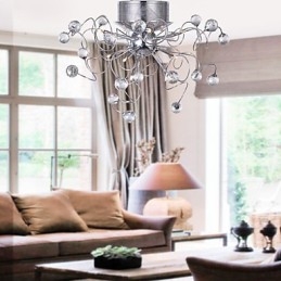 Lampadario Cristallo Design Moderno Living 9 Luci