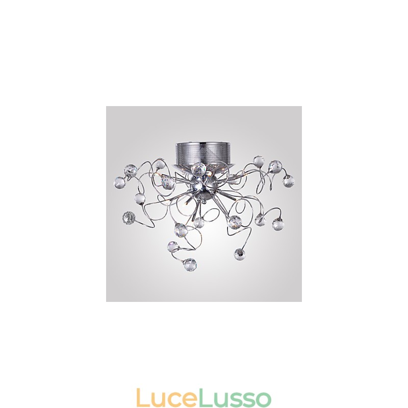 Lampadario Cristallo Design Moderno Living 9 Luci