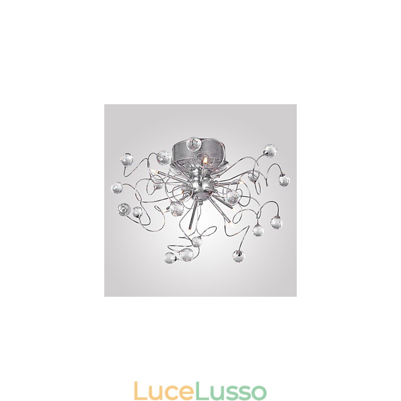 Lampadario Cristallo Design Moderno Living 9 Luci