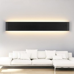 Applique da parete moderne da interno nere bianche 72cm