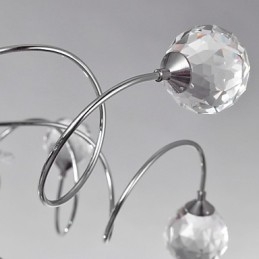 Lampadario Cristallo Design Moderno Living 9 Luci