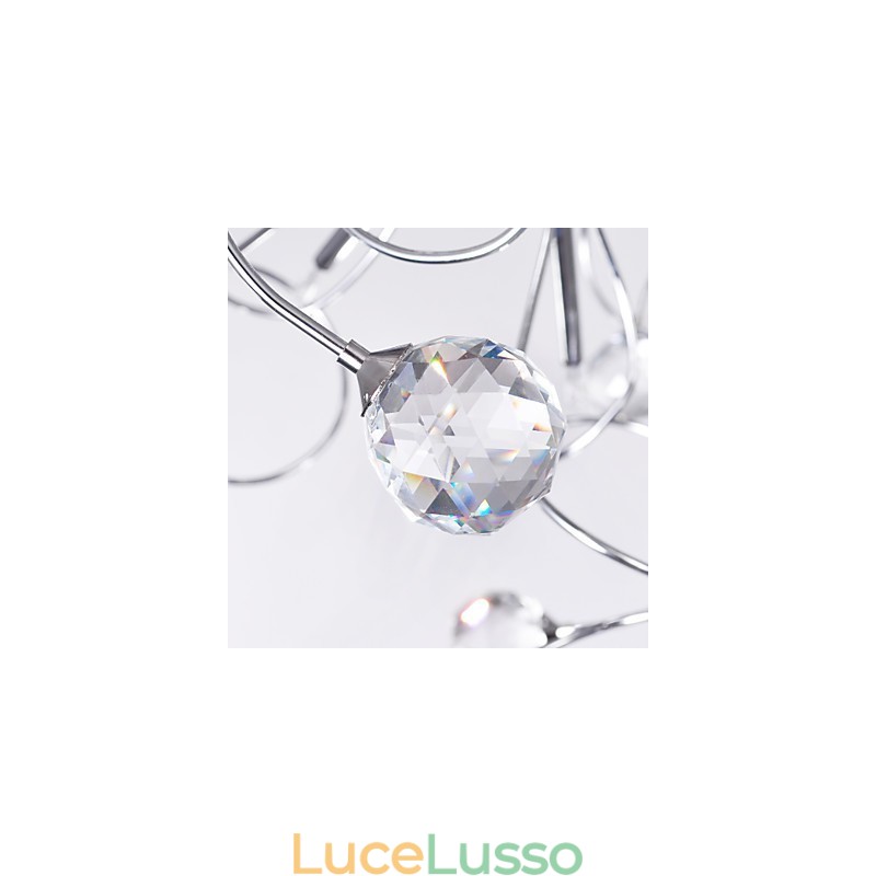 Lampadario Cristallo Design Moderno Living 9 Luci
