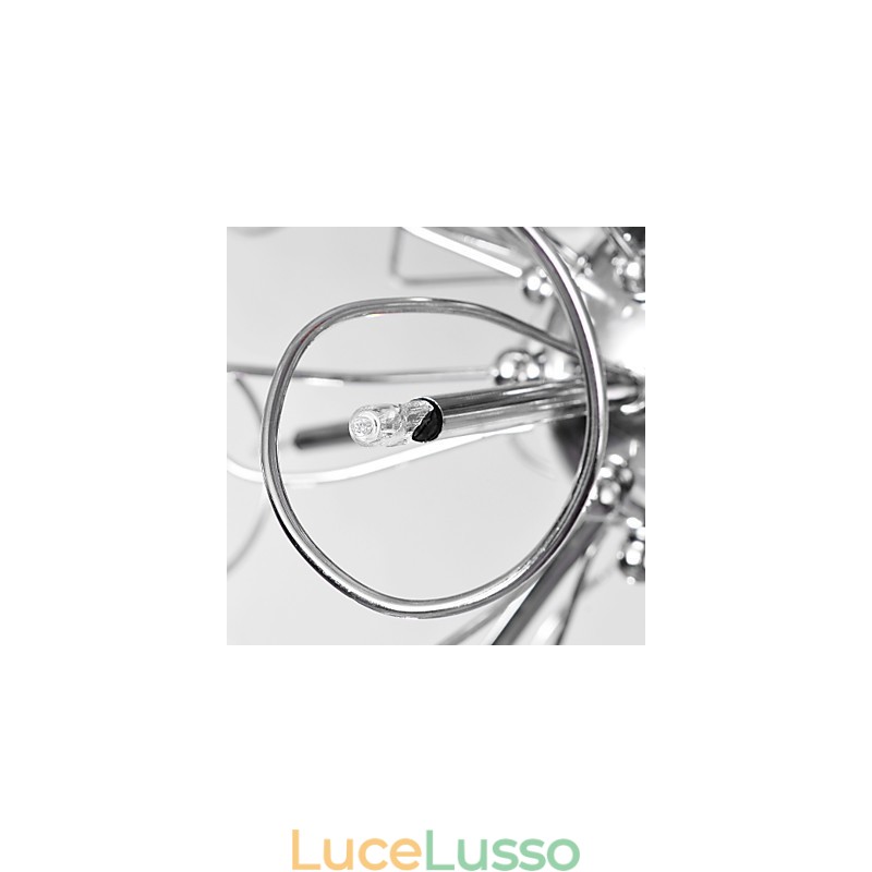 Lampadario Cristallo Design Moderno Living 9 Luci