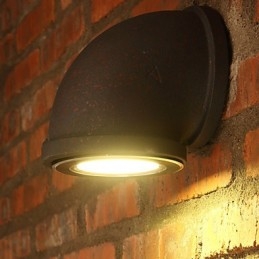 Loft creativo personalità retrò rurale tubo dell'acqua lampada da parete luci