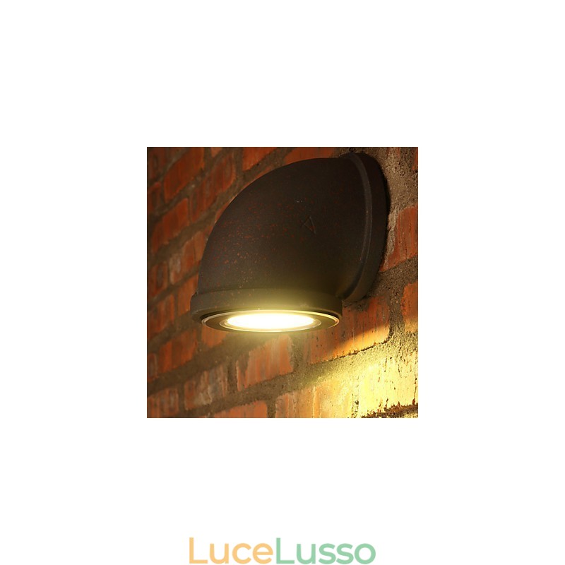 Loft creativo personalità retrò rurale tubo dell'acqua lampada da parete luci