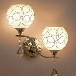 Lampada da parete in cristallo