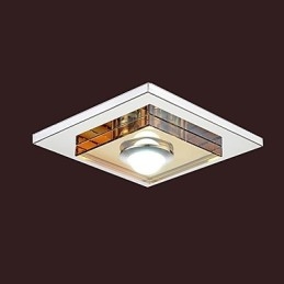 Lampada da soffitto in cristallo ambra 1 luce montata a filo