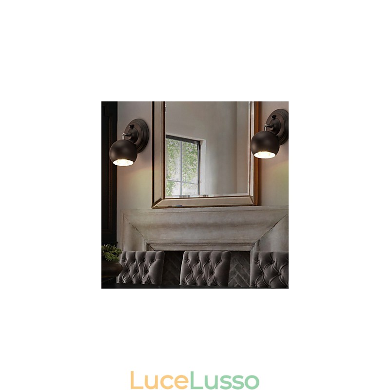 Lampada da parete in ferro battuto creativo Loft Restaurando le luci dei modi antichi