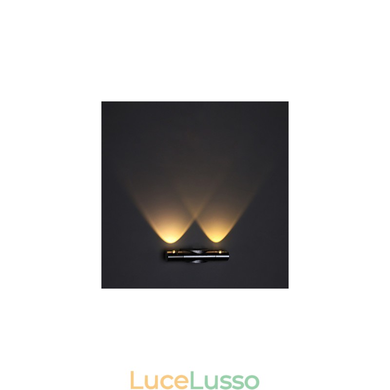 Applique moderna con luce diffusa, design fantascientifico