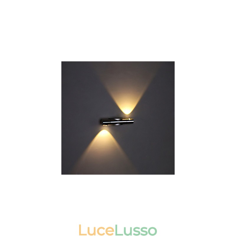 Applique moderna con luce diffusa, design fantascientifico