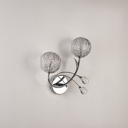 Applique da parete in cristallo Mini Style moderno contemporaneo in metallo