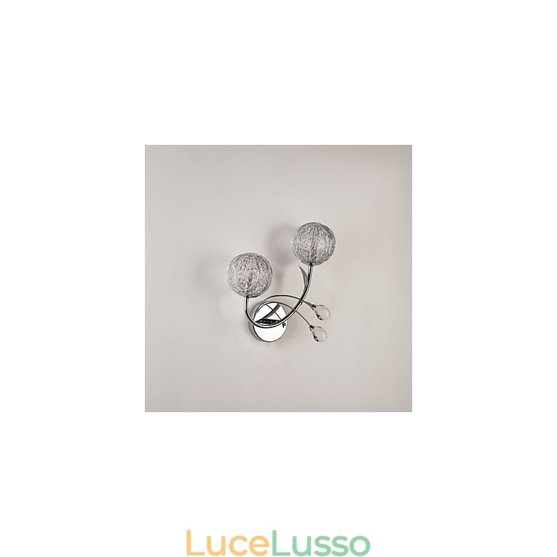Applique da parete in cristallo Mini Style moderno contemporaneo in metallo