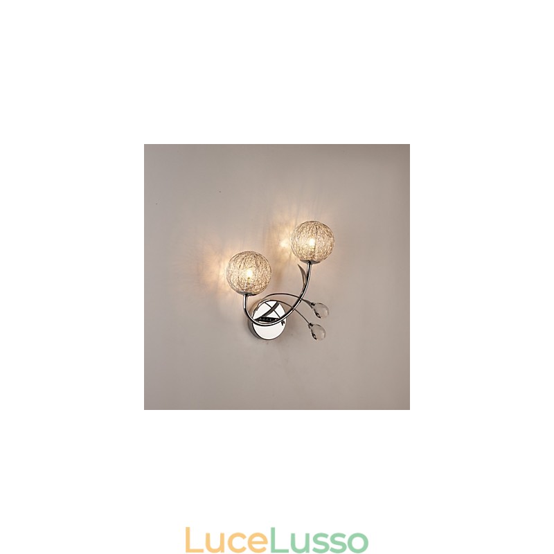 Applique da parete in cristallo Mini Style moderno contemporaneo in metallo