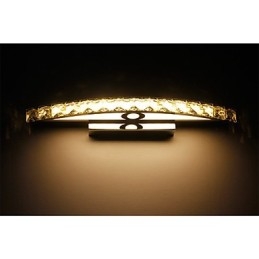 Illuminazione da parete per bagno in cristallo contemporaneo da 18 W