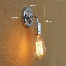 Lampada da parete per soggiorno, stile retrò, moderno, stile rurale americano, lampadina Edison, mini lampada da corridoio