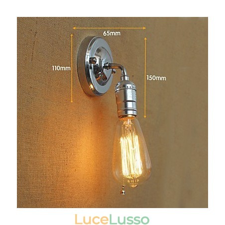 Lampada da parete per soggiorno, stile retrò, moderno, stile rurale americano, lampadina Edison, mini lampada da corridoio Lampada da parete per soggiorno, stile retrò, moderno, stile rurale americano, lampadina Edison, mini lampada da corridoio