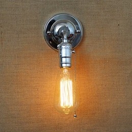 Lampada da parete per soggiorno, stile retrò, moderno, stile rurale americano, lampadina Edison, mini lampada da corridoio