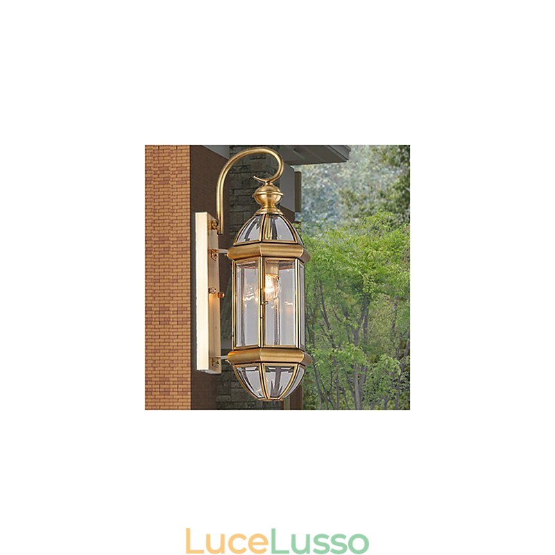 Lampada da esterno Lampada da giardino Lampada da esterno Lampada in rame pieno
