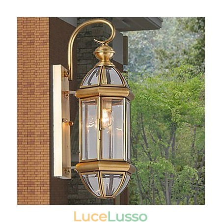 Lampada da esterno Lampada da giardino Lampada da esterno Lampada in rame pieno Lampada da esterno Lampada da giardino Lampada da esterno Lampada in rame pieno