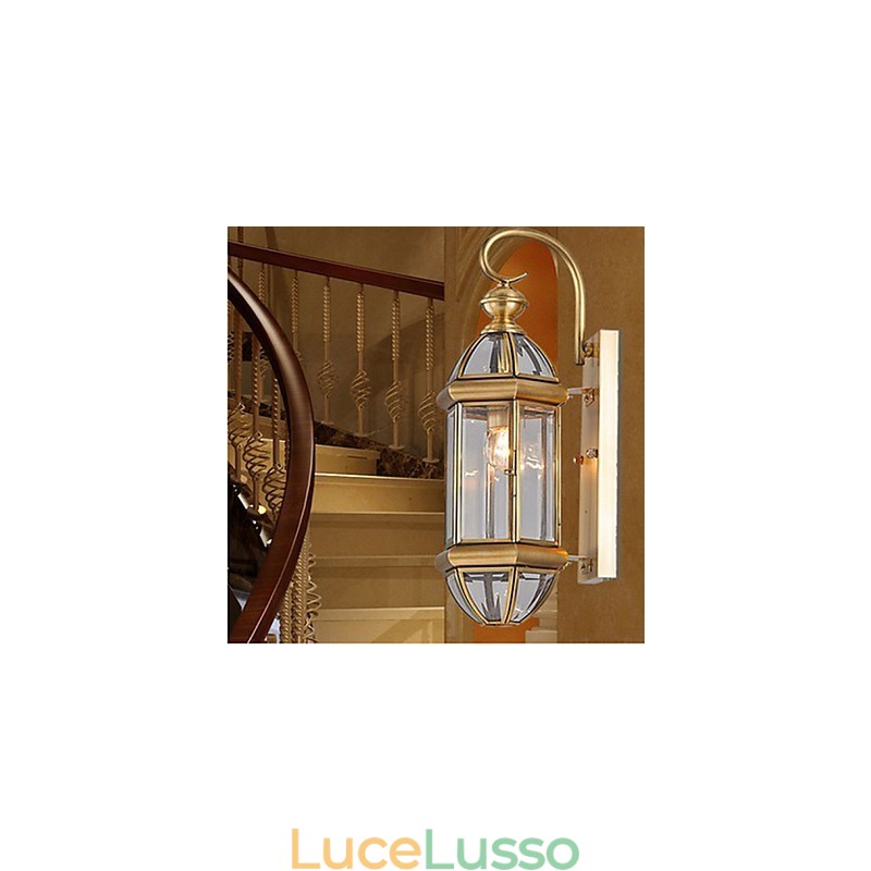 Lampada da esterno Lampada da giardino Lampada da esterno Lampada in rame pieno