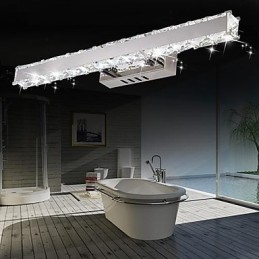 Illuminazione per il bagno in cristallo moderna contemporanea in metallo