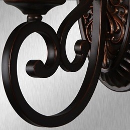 Applique vintage 1 luce con paralume in vetro in resina per camera da letto, soggiorno, corridoio