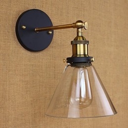 Applique decorativa da parete in stile country americano tipo campana industriale