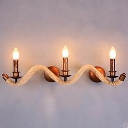 Lampada da parete a corda intrecciata per balcone contratta