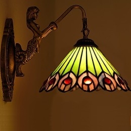 Lampada da parete in ferro battuto creativo rurale europeo contratto