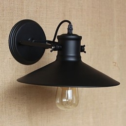 Lampada da parete in ferro retrò moderna creativa industriale vento nero vernice negozio magazzino bar caffetteria hotel