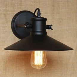 Lampada da parete in ferro retrò moderna creativa industriale vento nero vernice negozio magazzino bar caffetteria hotel