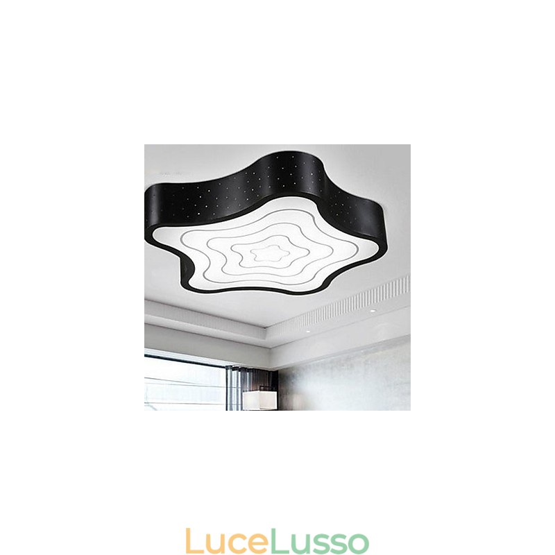 Le stelle marine geometriche moderne, creative, contratte e contemporanee assorbono la luce della cupola