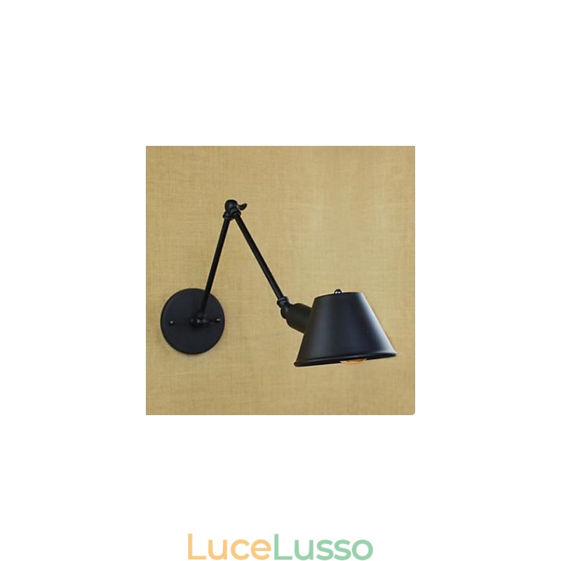 Lampada da parete decorativa a braccio lungo contratta