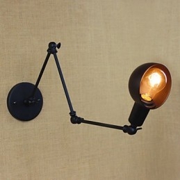 Personalità Braccio lungo Angolo regolabile Bar Tre lampade retrò soggiorno illuminazione decorativa applique da parete