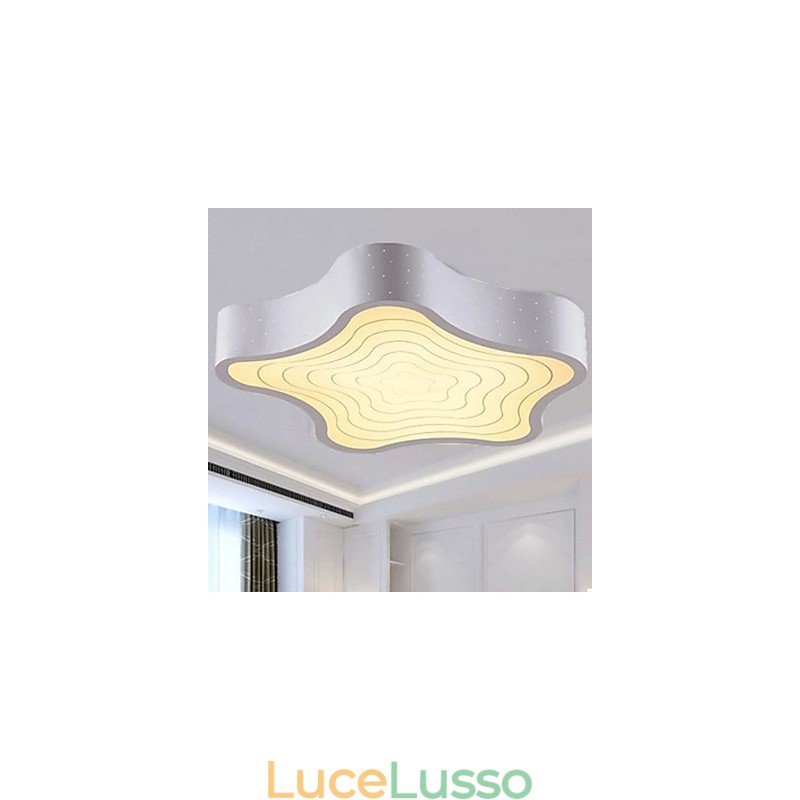 Le stelle marine geometriche moderne, creative, contratte e contemporanee assorbono la luce della cupola