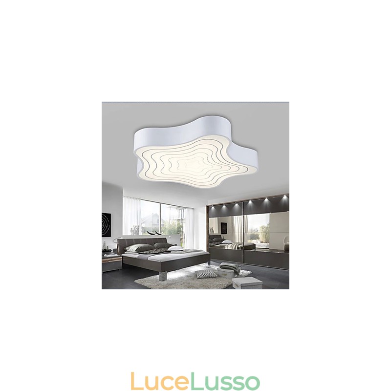 Le stelle marine geometriche moderne, creative, contratte e contemporanee assorbono la luce della cupola