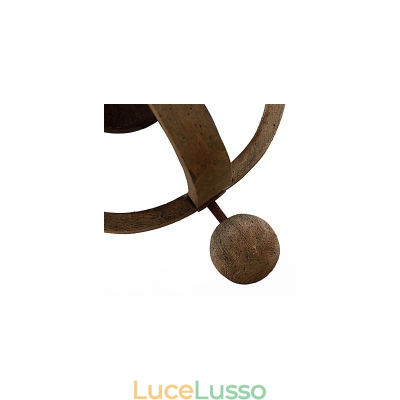 Mini applique da parete in stile rustico Lodge Wood Bamboo
