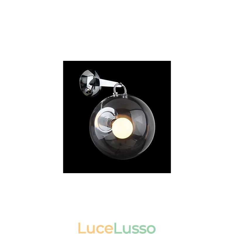 Lampada a sospensione a forma di palla di vetro con design creativo e individuale, moderna, da parete