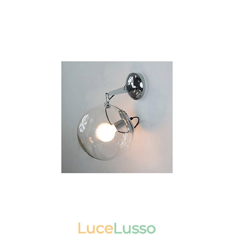 Lampada a sospensione a forma di palla di vetro con design creativo e individuale, moderna, da parete