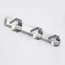 Applique da parete Illuminazione per il bagno Wall Washer Cristallo Mini Stile Moderno Contemporaneo Metallo