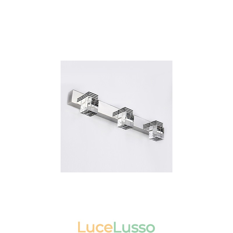 Applique da parete Illuminazione per il bagno Wall Washer Cristallo Mini Stile Moderno Contemporaneo Metallo