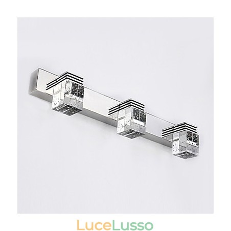 Applique da parete Illuminazione per il bagno Wall Washer Cristallo Mini Stile Moderno Contemporaneo Metallo Applique da parete Illuminazione per il bagno Wall Washer Cristallo Mini Stile Moderno Contemporaneo Metallo